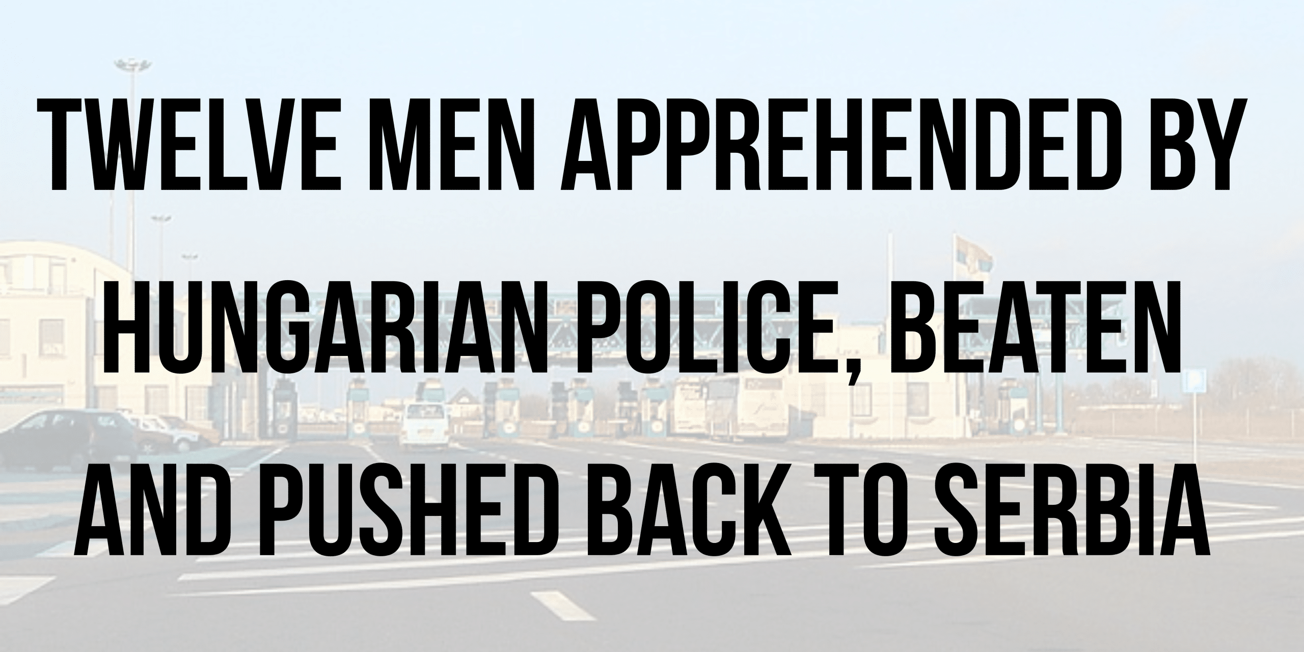 Twelve men apprehended by Hungarian police