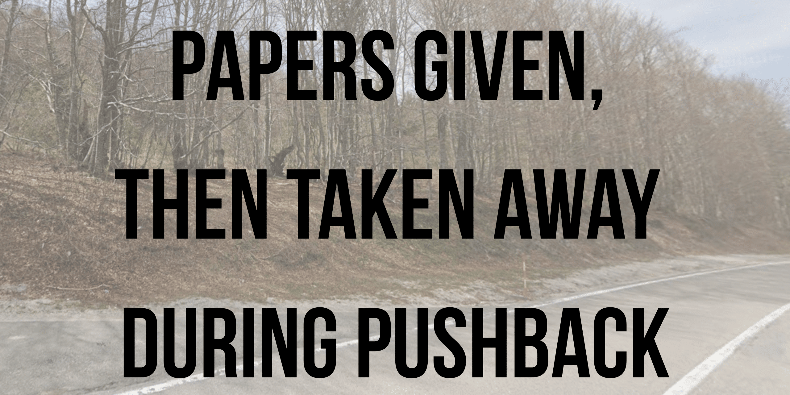 Papers given, then taken away during pushback