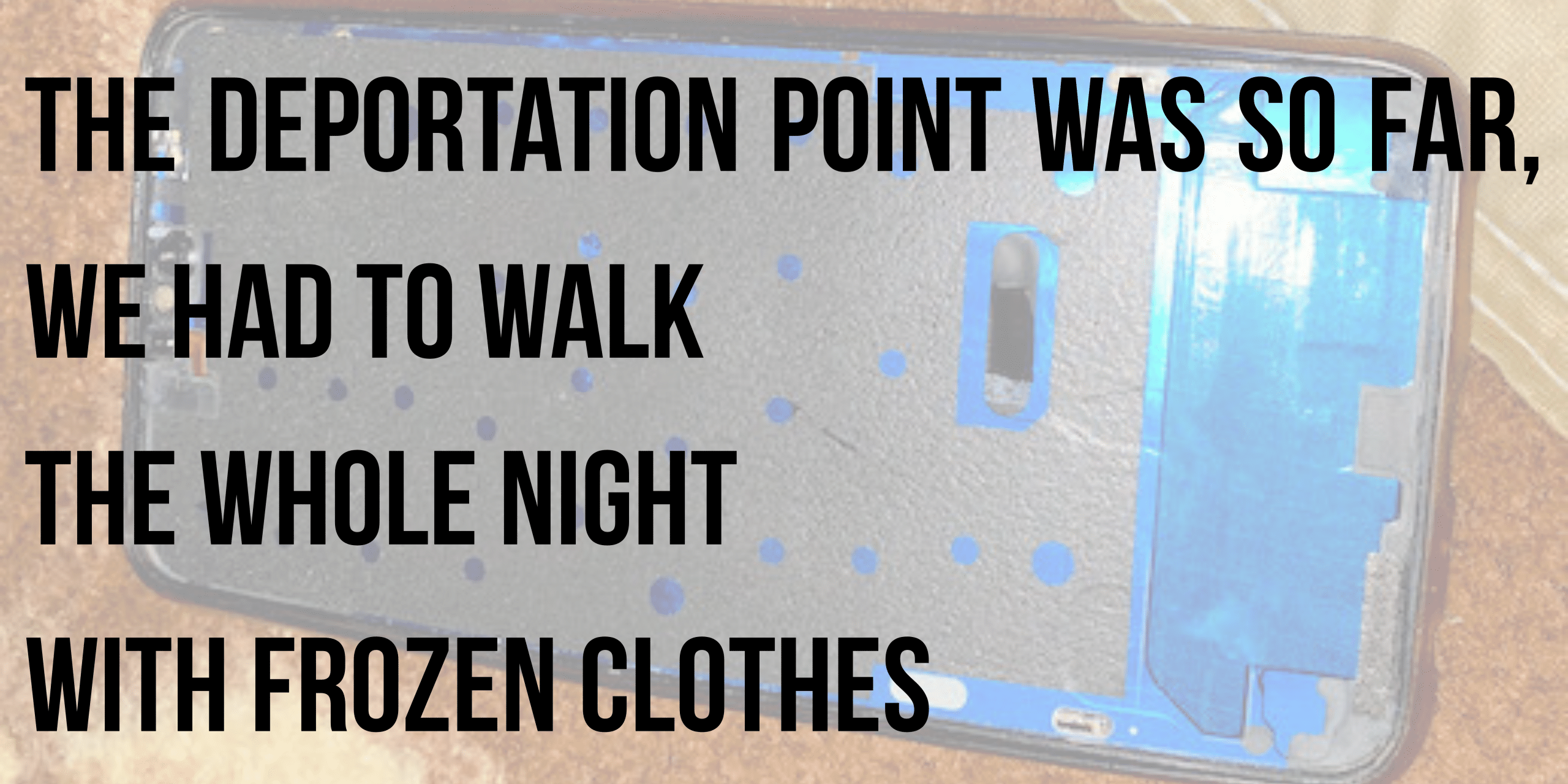 The deportation point was so far