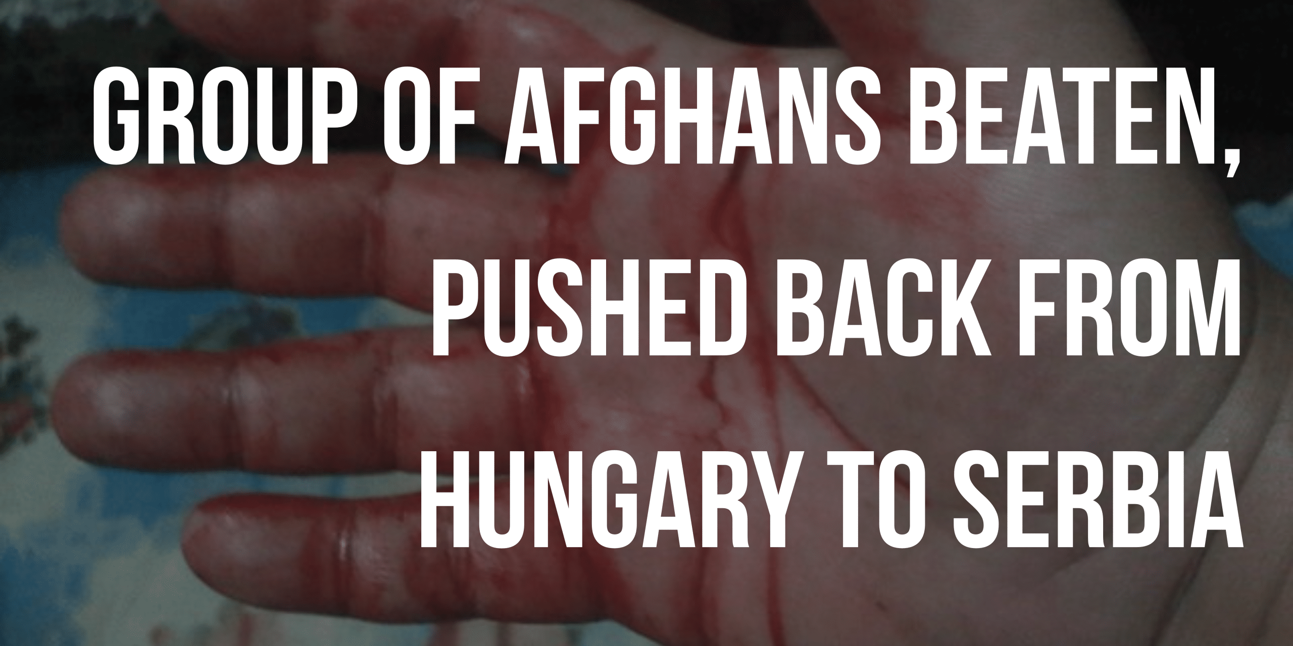 Group of Afghans beaten