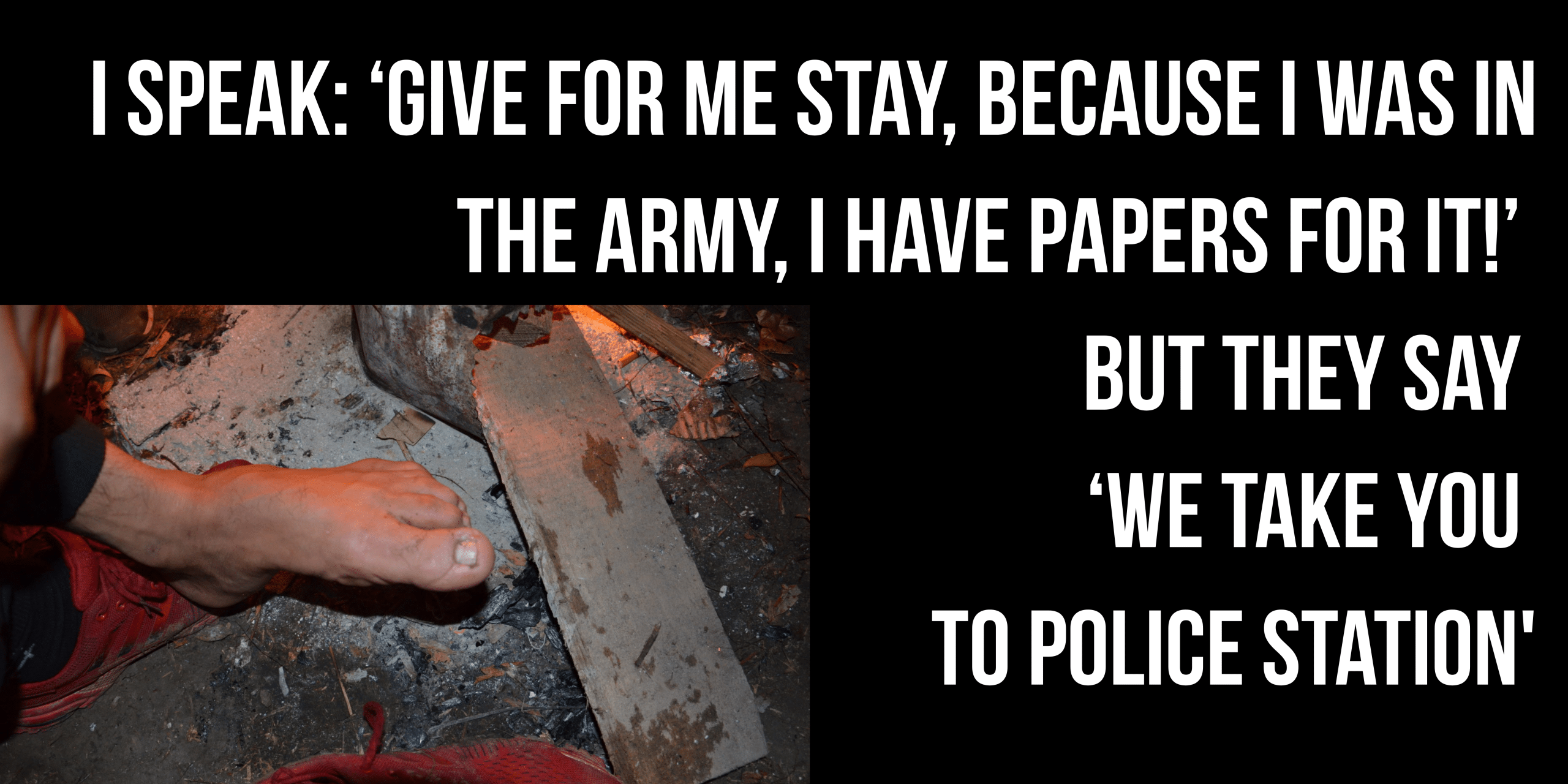 I speak give for me stay