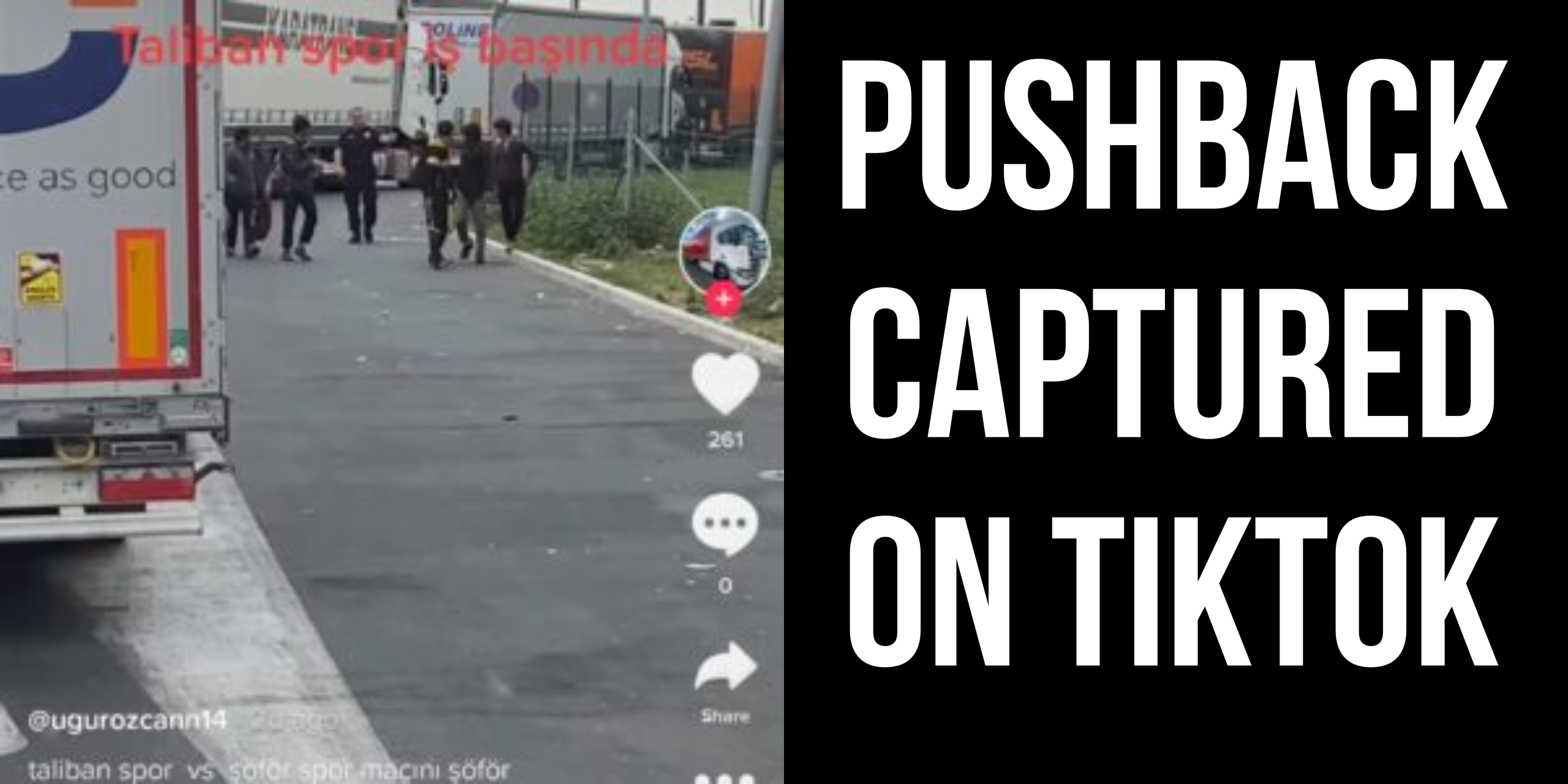 Pushback captured on TikTok