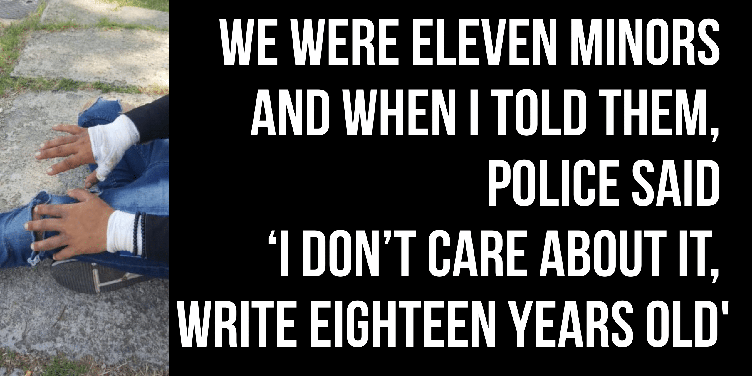 We were eleven minors